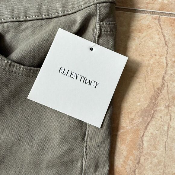 Ellen Tracy Olive Green Shorts - Picture 3 of 4